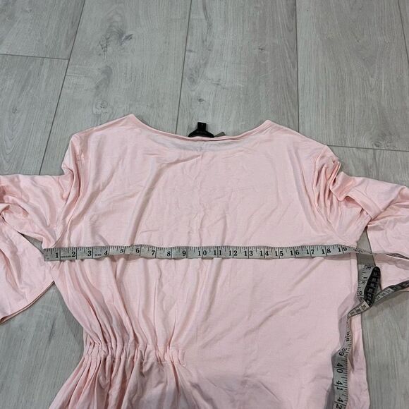 J.Crew Women's L - NWT Pale Pink Dolman Long Sleeve Side-Tie Tee - Picture 6 of 6